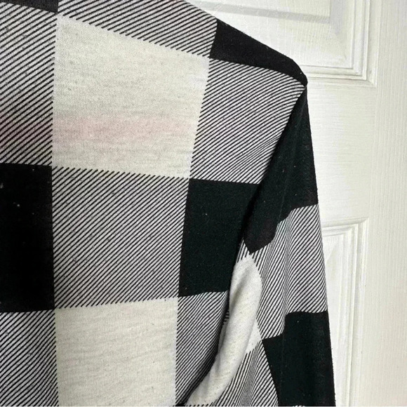 Ardene Button Up Shirt Plaid Black & White Size Large - Picture 15 of 16